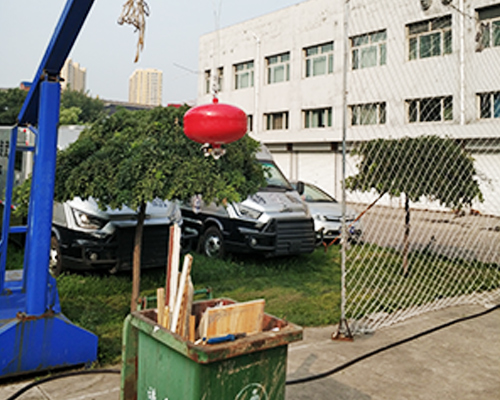 中國人民銀行呂梁分行現場做超細干粉滅火實驗